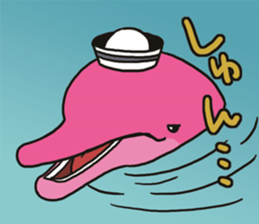 Pink Dolphin every day sticker #1382154