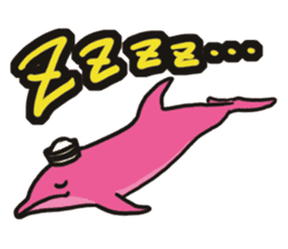 Pink Dolphin every day sticker #1382160