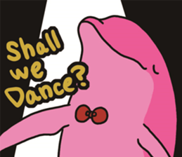 Pink Dolphin every day sticker #1382169
