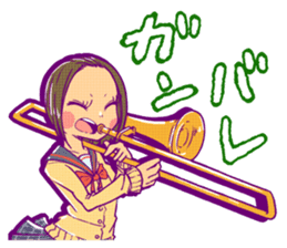 Good friend brass band sticker #1382393