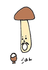 chestnut&simeji mushroom sticker #1383645