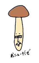 chestnut&simeji mushroom sticker #1383652