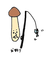 chestnut&simeji mushroom sticker #1383659