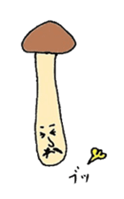 chestnut&simeji mushroom sticker #1383665