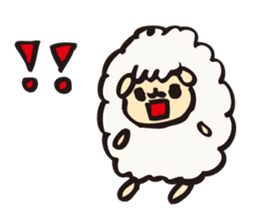 Mustache sheep sticker #1383691