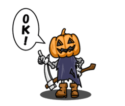 Jack-o-lantern the Pumpkin Man sticker #1383996
