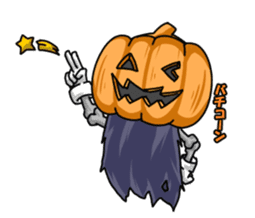Jack-o-lantern the Pumpkin Man sticker #1384002