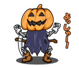 Jack-o-lantern the Pumpkin Man sticker #1384006