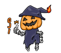 Jack-o-lantern the Pumpkin Man sticker #1384011