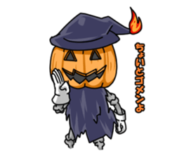 Jack-o-lantern the Pumpkin Man sticker #1384013