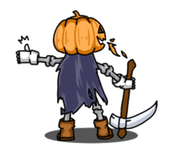 Jack-o-lantern the Pumpkin Man sticker #1384015