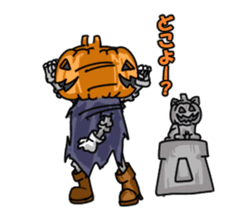 Jack-o-lantern the Pumpkin Man sticker #1384022