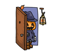 Jack-o-lantern the Pumpkin Man sticker #1384023