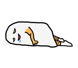 Everyday black beans Kung and cloth man sticker #1384354