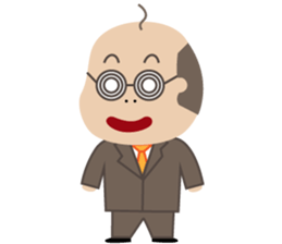 Bald man sticker #1384882