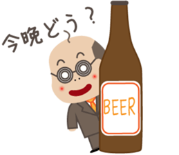 Bald man sticker #1384884