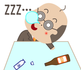 Bald man sticker #1384897