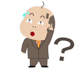 Bald man sticker #1384904