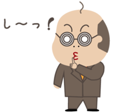 Bald man sticker #1384909