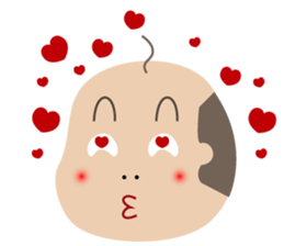 Bald man sticker #1384916