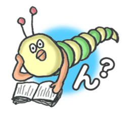green caterpillar "UNEO" sticker #1385012