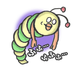 green caterpillar "UNEO" sticker #1385019