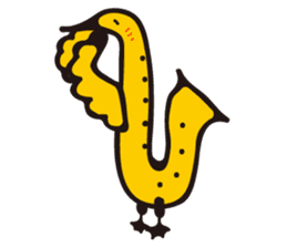 SAXOPHONE BIRD sticker #1385765