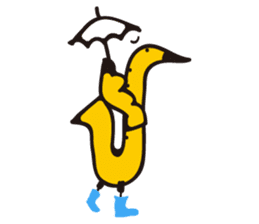 SAXOPHONE BIRD sticker #1385779