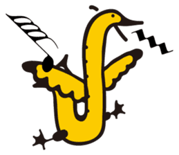 SAXOPHONE BIRD sticker #1385792