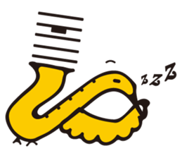 SAXOPHONE BIRD sticker #1385800