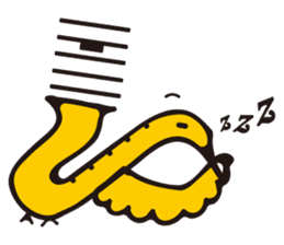 SAXOPHONE BIRD sticker #1385800