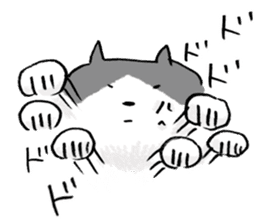 angry cat sticker #1386685