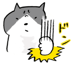 angry cat sticker #1386686