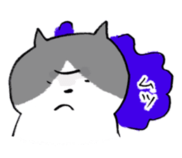 angry cat sticker #1386700