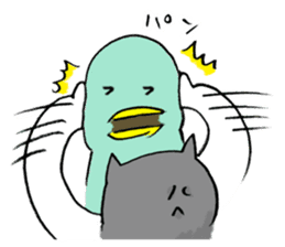 angry cat sticker #1386709