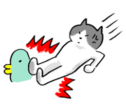 angry cat sticker #1386710