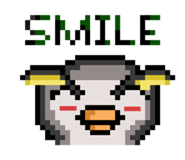 Penguin Pixel sticker #1386883