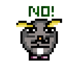 Penguin Pixel sticker #1386893