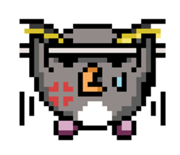 Penguin Pixel sticker #1386894