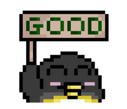 Penguin Pixel sticker #1386899