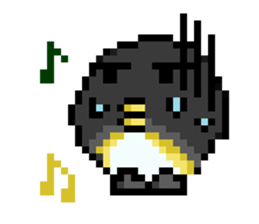 Penguin Pixel sticker #1386900