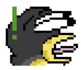 Penguin Pixel sticker #1386902