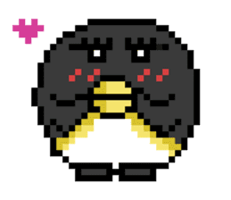 Penguin Pixel sticker #1386903
