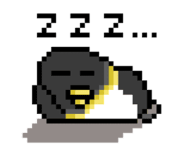 Penguin Pixel sticker #1386904