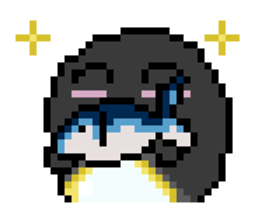 Penguin Pixel sticker #1386906