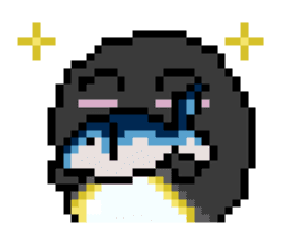 Penguin Pixel sticker #1386906