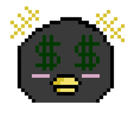 Penguin Pixel sticker #1386912