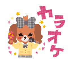 false eyelashes dog ver.2 sticker #1387613