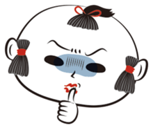 Japanese retro dolls sticker #1388127