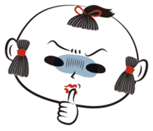 Japanese retro dolls sticker #1388127